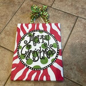 Merry Christmas door hanger